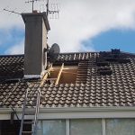 pitch roof being repaired in Dublin area