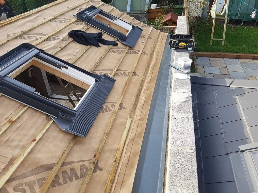New skylight and repairs to a roof